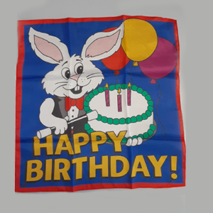 Happy Birthday Silk (18 in) by Ginn and Goshman - magic tricks