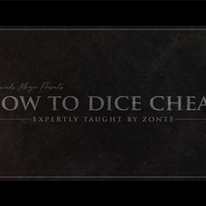 How to Cheat at Dice Black Leather (Props and Online Instructions)  by Zonte and SansMinds – Trick - magic tricks