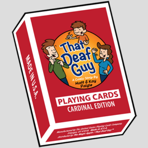 That Deaf Guy RED Cardinal Edition Playing Cards - magic tricks