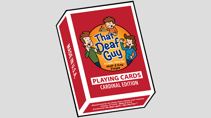 That Deaf Guy RED Cardinal Edition Playing Cards - magic tricks