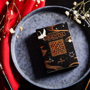 Oriental Memory Black playing Cards - magic tricks