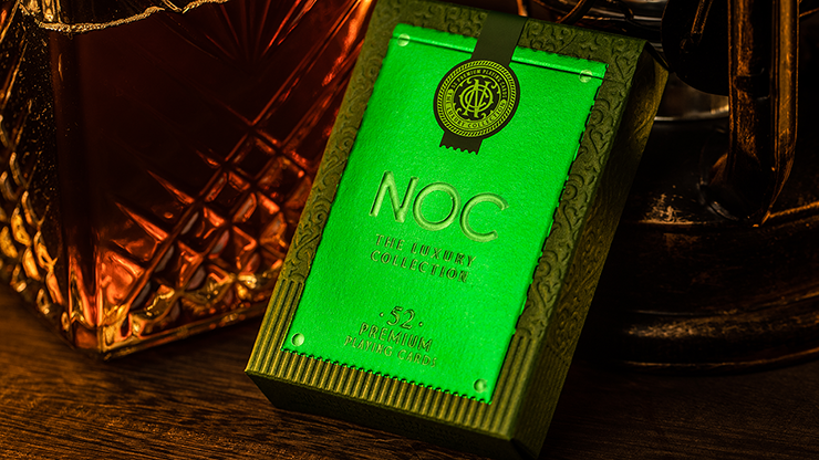 NOC (Green) The Luxury Collection Playing Cards by Riffle Shuffle x The House of Playing Cards - magic tricks