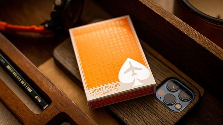 Lounge Edition in Hangar (Orange) by Jetsetter Playing Cards - magic tricks