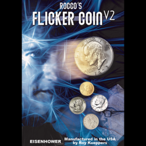 FLICKER COIN V2 (Eisenhower) by Rocco – Trick - magic tricks