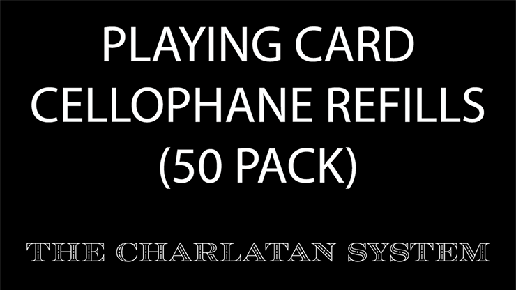 Playing Card Cellophane Refills (50 Units) - magic tricks
