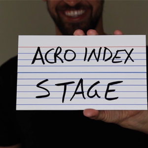 Acro Index Dry Erase Large 5″x8″(Gimmicks and Online Instructions) by Blake Vogt – Trick - magic tricks