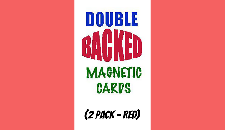 Magnetic Cards (2 pack/Red) by Chazpro Magic. – Trick - magic tricks
