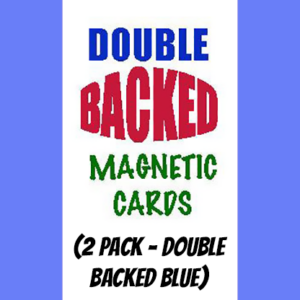 Magnetic Cards (2 pack/double back blue) by Chazpro Magic. – Trick - magic tricks