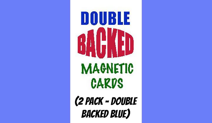 Magnetic Cards (2 pack/double back blue) by Chazpro Magic. – Trick - magic tricks