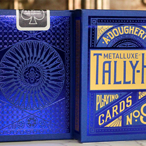 Tally Ho Blue (Circle) MetalLuxe Playing Cards by US Playing Cards - magic tricks