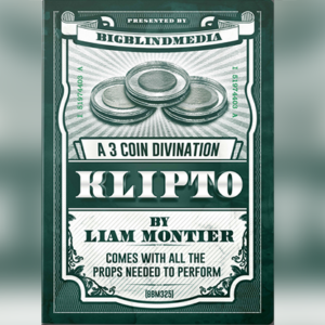 BIGBLINDMEDIA Presents Klipto – A 3 Coin Divination (Gimmicks and Online Instructions) by Liam Montier – Trick - magic tricks