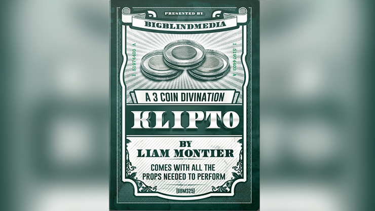 BIGBLINDMEDIA Presents Klipto – A 3 Coin Divination (Gimmicks and Online Instructions) by Liam Montier – Trick - magic tricks