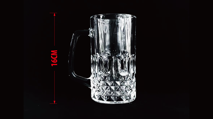 SELF EXPLODING BEER GLASS (16cm) by Wance – Trick - magic tricks