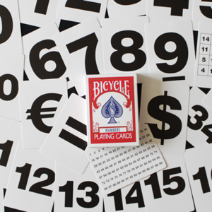 Bicycle Special NUMBERS Red Playing Cards (plus 11 Online Effects) - magic tricks