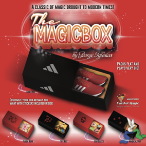 MAGIC BOX RED Medium by George Iglesias and Twister Magic – Trick - magic tricks