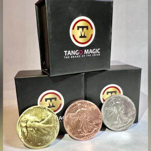 Follow the Silver Walking Liberty (Gimmicks and Online Instructions) by Tango – Trick - magic tricks