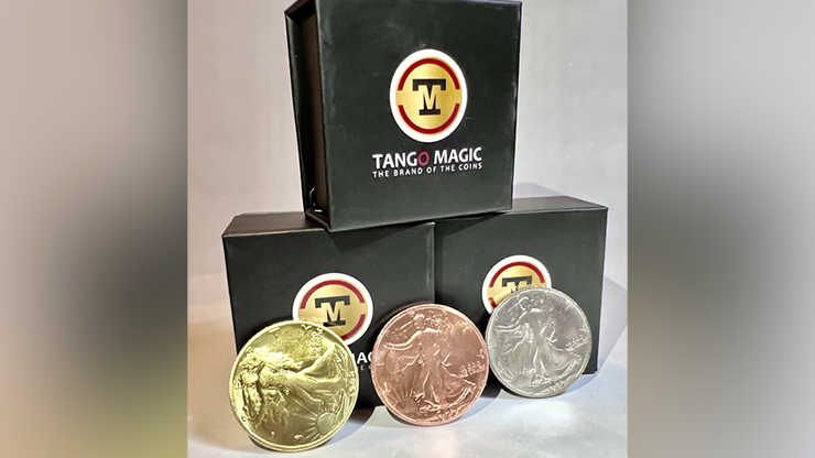 Follow the Silver Walking Liberty (Gimmicks and Online Instructions) by Tango – Trick - magic tricks