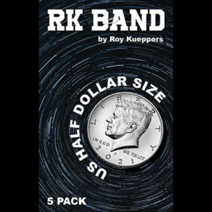 RK Bands Half Dollar Size For Flipper coins (5 per package) – Trick - magic tricks