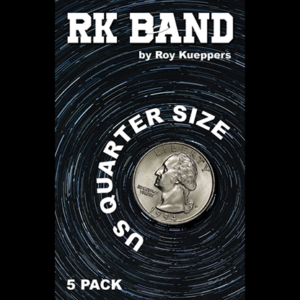 RK Bands Quarter Dollar Size For Flipper coins (5 per package) – Trick - magic tricks