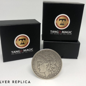 Replica Morgan Steel Coin (Gimmicks and Online Instructions RP011) by Tango Magic – Trick - magic tricks