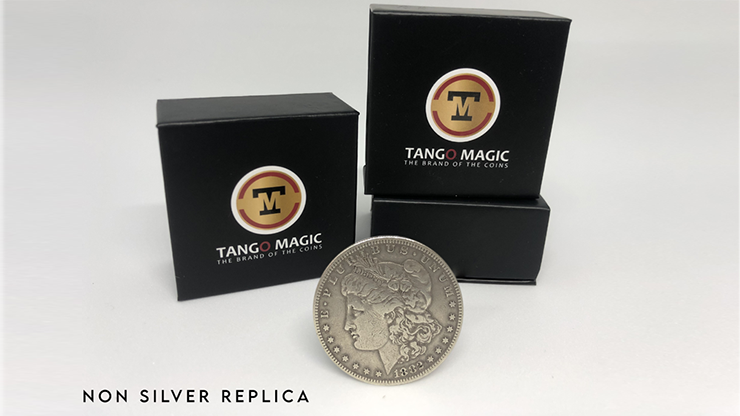 Replica Morgan Steel Coin (Gimmicks and Online Instructions RP011) by Tango Magic – Trick - magic tricks