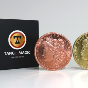 Replica Golden Morgan Hopping Half (Gimmicks and Online Instructions) by Tango Magic – Trick - magic tricks