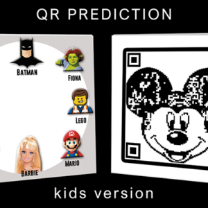 QR PREDICTION MICKEY (Gimmicks and Online Instructions) by Gustavo Raley – Trick - magic tricks