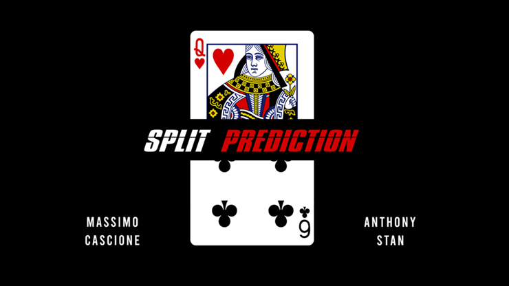Split Prediction Red (Gimmicks and online instructions) by Massimo Cascione & Anthony Stan – Trick - magic tricks