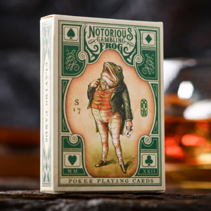 Notorious Gambling Frog (Green) Playing Cards by Stockholm17 - magic tricks