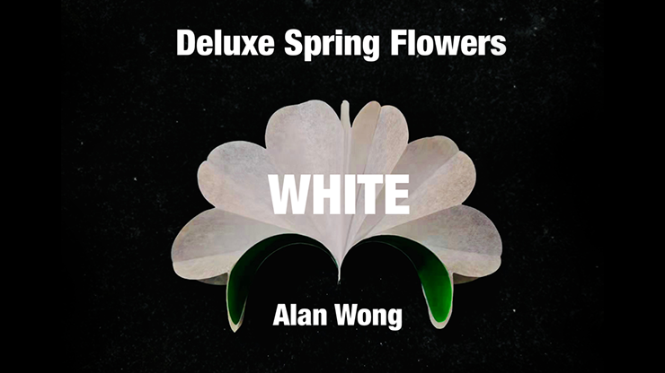 Deluxe Spring Flowers WHITE by Alan Wong – Trick - magic tricks