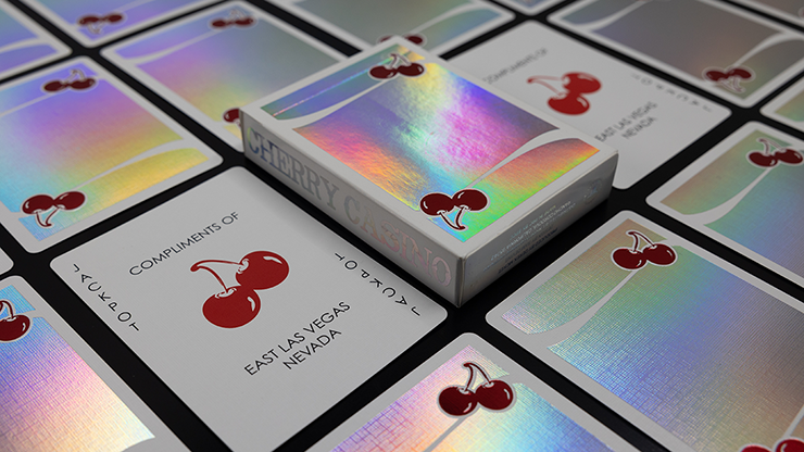 Cherry Casino Sands Mirage (Holographic) Playing Cards - magic tricks