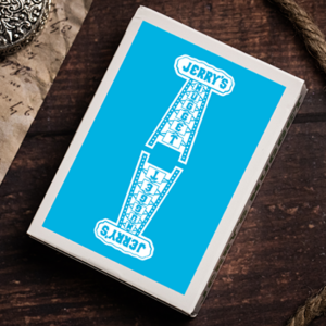 Jerry’s Nugget (Icey Blue) Marked Monotone Playing Cards - magic tricks
