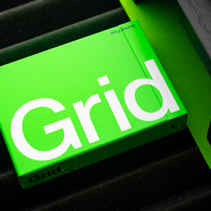 Grid Series Four- Typographic Playing Cards - magic tricks