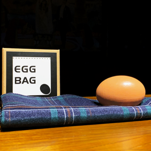 EGG BAG BLUE PLAID by Bacon Magic – Trick - magic tricks