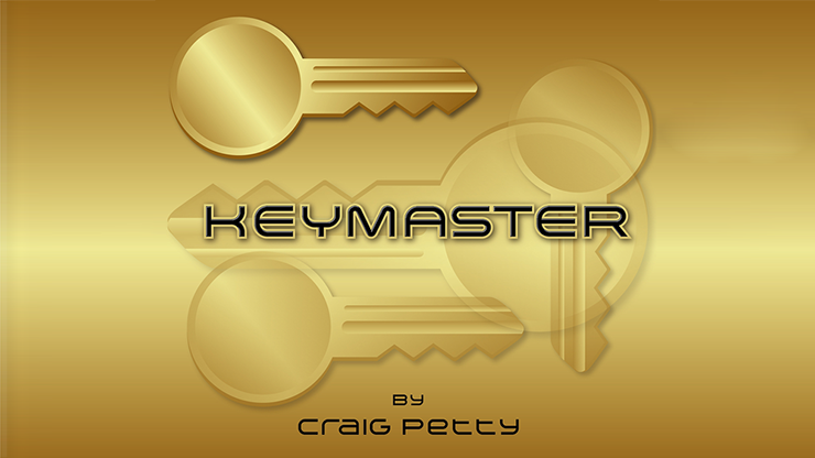 Keymaster Brass (Gimmicks and Online Instructions) by Craig Petty – Trick - magic tricks