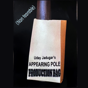 APPEARING POLE BAG BROWN (Gimmicked / No Tear) by Uday Jadugar – Trick - magic tricks