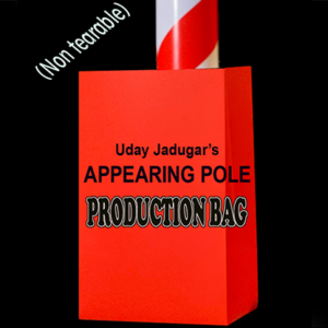 APPEARING POLE BAG RED (Gimmicked / No Tear) by Uday Jadugar – Trick - magic tricks