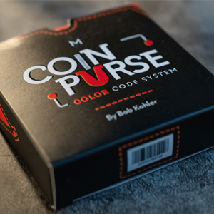 COLOR CODE COIN PURSE RED by Bob Kohler – Trick - magic tricks