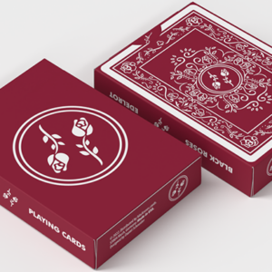 Black Roses Edelrot Playing Cards (Fully Marked) - magic tricks