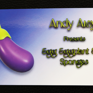 Sponge Emoji EGGPLANT (4PK.) by Andy Amyx- Trick - magic tricks