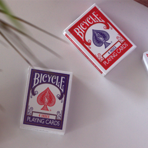 Bicycle 4 Index Blue (Gimmicks and Online Instructions) - magic tricks