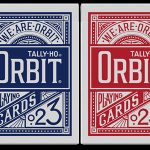 Orbit Tally Ho Circle Back (Red) Playing Cards - magic tricks
