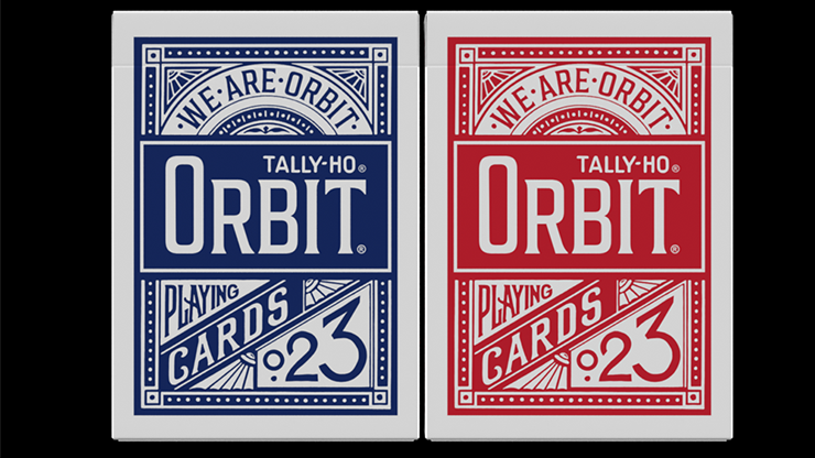 Orbit Tally Ho Circle Back (Red) Playing Cards - magic tricks