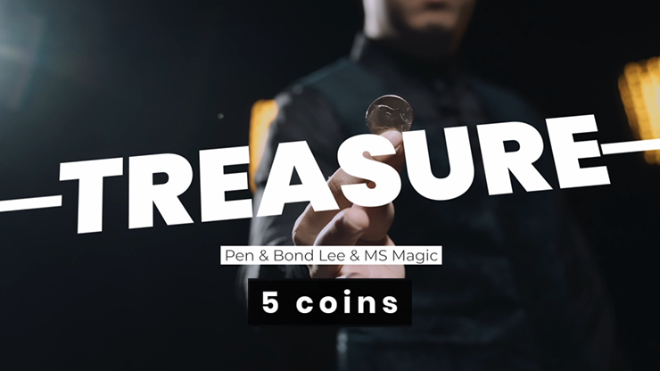 Treasure (5 coin holder) by Pen & MS Magic – Trick - magic tricks