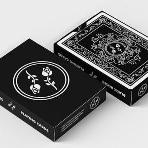 Black Roses Playing Cards (Fully Marked) - magic tricks