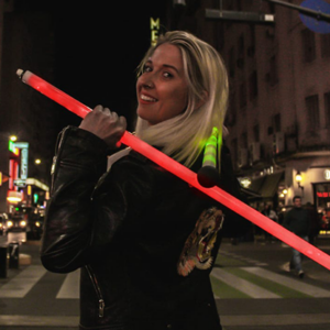 Luminous Dancing Cane RED by Magica Rocio – Trick - magic tricks