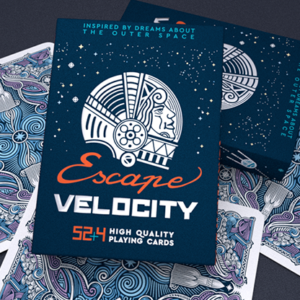 Escape Velocity (Blue) Playing Cards - magic tricks