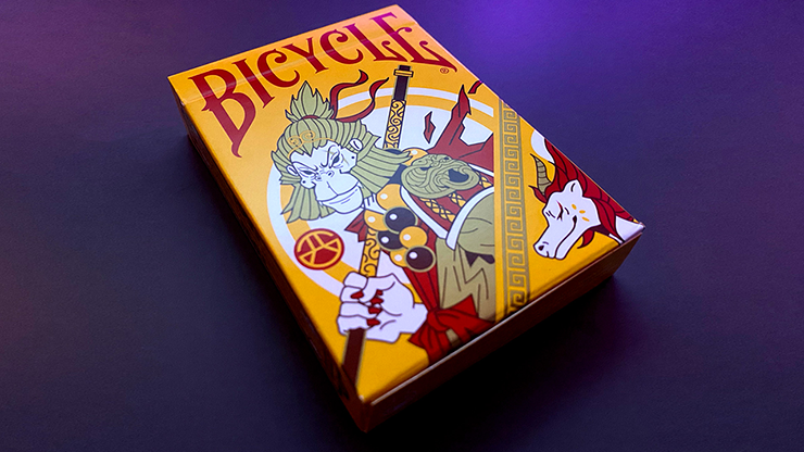 Bicycle Wukong Rebellion (Yellow) Playing Cards - magic tricks