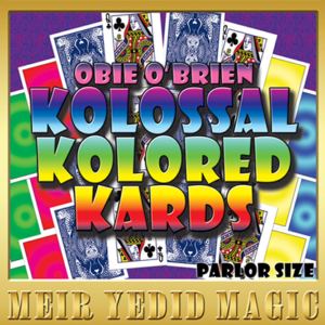 Obie O’Brien Kolossal Kolor Cards Parlor Size (Gimmicks and Online Instructions) – Trick - magic tricks