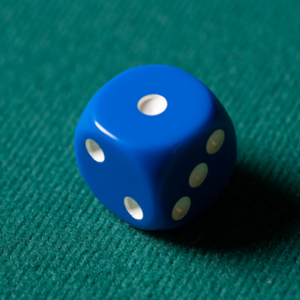 REPLACEMENT DIE BLUE (GIMMICKED) FOR MENTAL DICE by Tony Anverdi – Trick - magic tricks